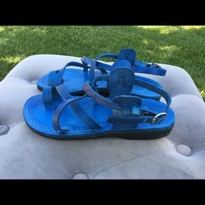 100 % Leather Jerusalem Sandals Size 37